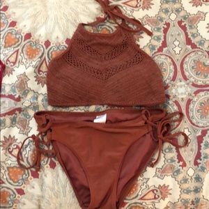 Halter Top Bikini Set